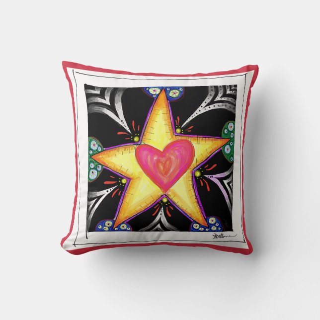 'Star Heart' kussen (Voorkant)