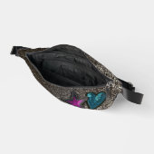 Star Heart Patches Parties scintillant noir et bla (Ouvrir)