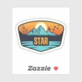 Star, Idaho Sticker (Vel)