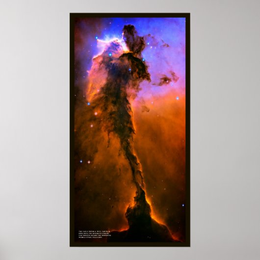 Star Incubating Tower in Eagle Nebula, M16 Poster (Voorkant)