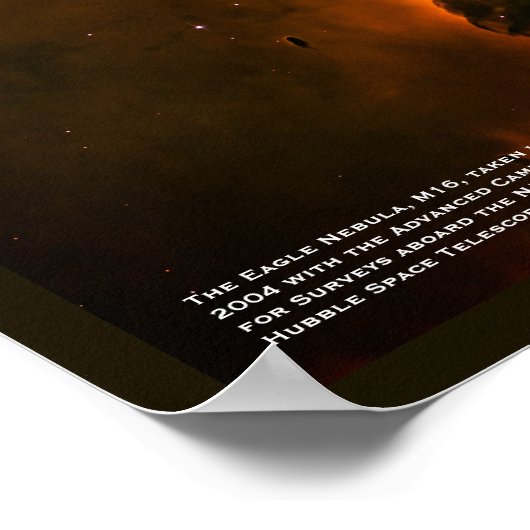 Star Incubating Tower in Eagle Nebula, M16 Poster (Hoek)