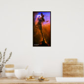 Star Incubating Tower in Eagle Nebula, M16 Poster (Keuken)