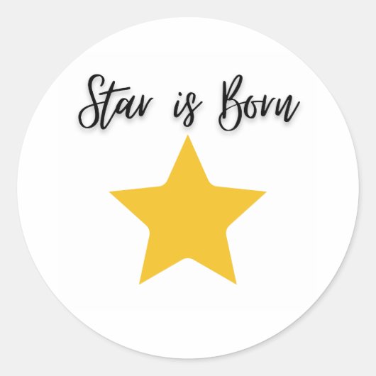 Star is Born Stickers (Voorkant)
