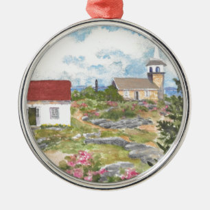 Star Island Room Uitzicht A Uitzicht op Isle of Sh Metalen Ornament