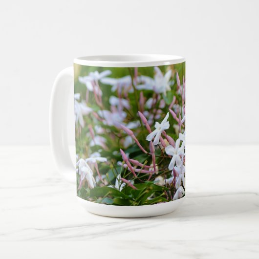 Star Jasmine Flower Floral Pink Mug Coffee Coupe (Devant gauche)