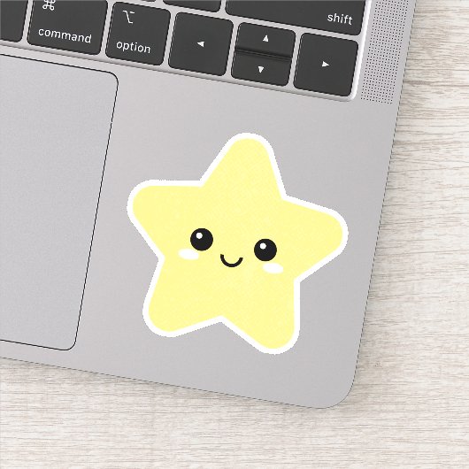 Star Karakter Vinyl Sticker voor Waterfles enz (Detail)