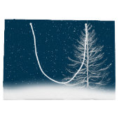 Star-kerstboom en Bunny Large Gift Bag Groot Cadeauzakje (Achterkant)