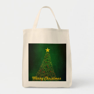 Star kerstboom Organic Shopping Bag Tote Bag