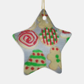 Star kerstkoekjesornament keramisch ornament (Rechts)