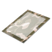 Star-Label op Burlap Camouflage Style Notitieblok (Schuin)