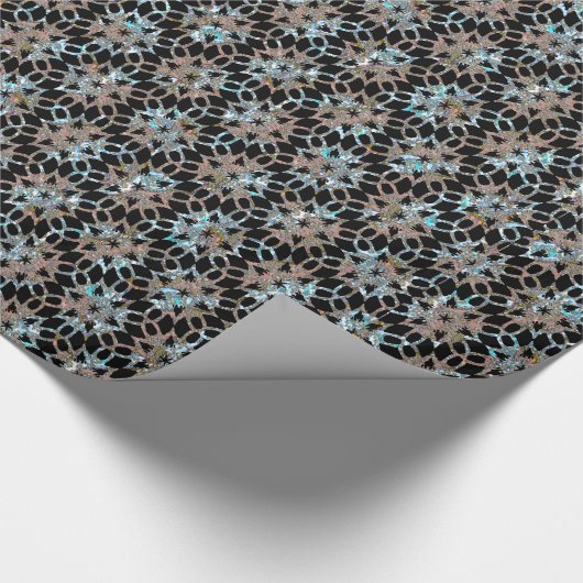 Star Lace Pattern Victoriaans Cadeaupapier (Hoek)