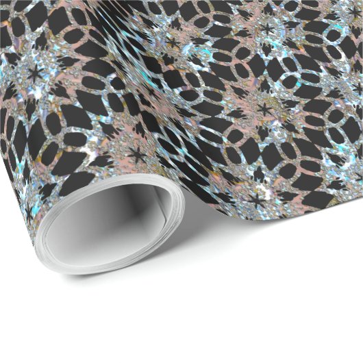 Star Lace Pattern Victoriaans Cadeaupapier (Rol Hoek)