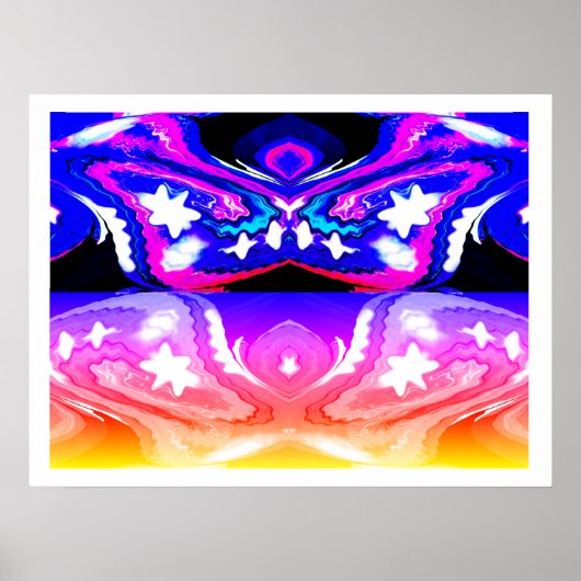 Star life in outer space art poster (Voorkant)