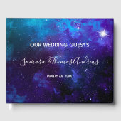 Star Light Blue Sky Wedding Gastenboek (Voorkant)