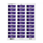 Star Light - Return Address Label - Paars (Full Sheet)