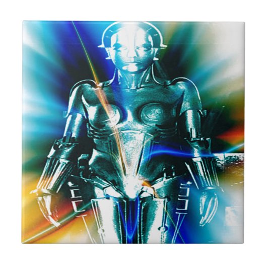 Star Light Robot Tegeltje (Voorkant)