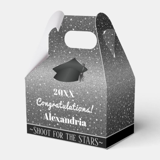 Star Light Sky afstudeerfeest Bedankdoosjes (Voorkant Zijde)