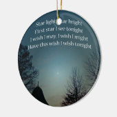 Star Light Star Bright Keramisch Ornament (Links)