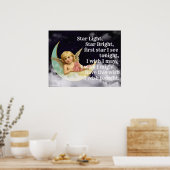 Star Light, Star Bright...kinderkamerprint Poster (Keuken)
