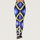 Star Light Star Bright Yellow Blue Leggings (Achterkant)