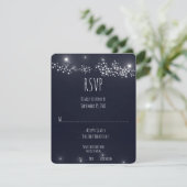 Star Light Wedding RSVP Kaart (Staand voorkant)