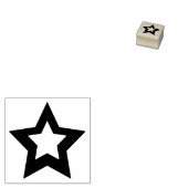 Star Loyalty Card Mini Stamp Rubberstempel (Gestempeld)