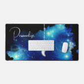 Star Lune nuit ciel galaxie céleste noir bleu (Clavier et souris)