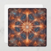 Star Mandala AI Fantasy Digitale Kunst Print Kosmi (Voorkant / Achterkant)