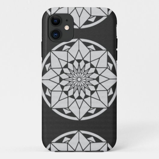 Star Mandala breit zwart & wit Case-Mate iPhone Case (Achterkant)