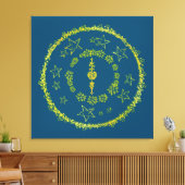Star Mandala - Toile enveloppée (Insitu(Salon))