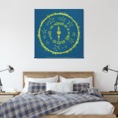 Star Mandala - Toile enveloppée (Insitu(Chambre))