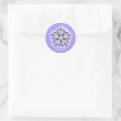 *~* Star Mandala voor Meditatie Mindfulness Ronde Sticker (Tas)