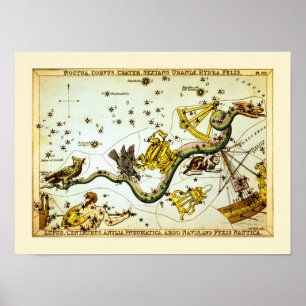 Star Map - Constellation Atlas Poster