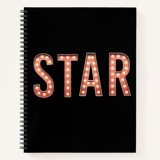 STAR Marquee Lights Spiral Carnet (Devant)