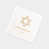 Star moderne de David Bar Mitzvah Or (Gauche)