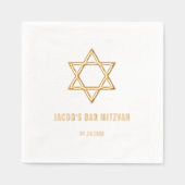 Star moderne de David Bar Mitzvah Or (Recto)