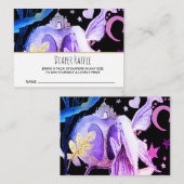 *~* Star Moon Fairy Tale Baby shower Diaper Raffle Informatiekaartje (Voorkant / Achterkant)