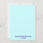 Star Musical Note Music Overweging Invite Kaart (Achterkant)