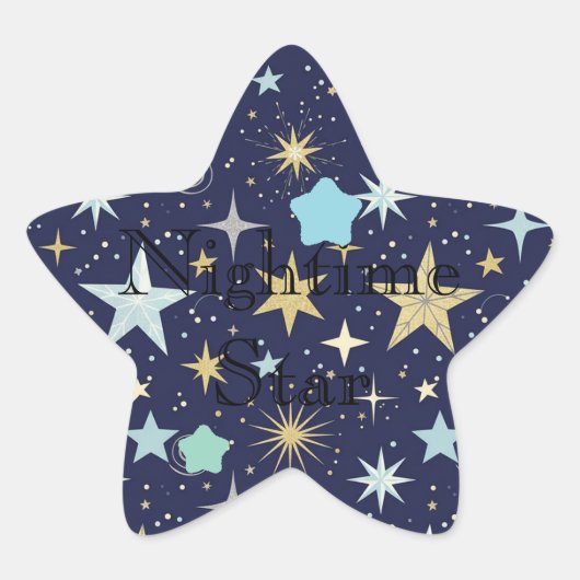 Star nightime theme Stickers (Devant)