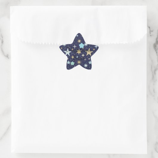 Star nightime theme Stickers (Sac)