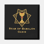 Star of Babalon Gold Logo Magnet (Devant)