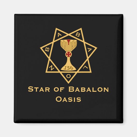 Star of Babalon Gold Logo Magnet (Devant)