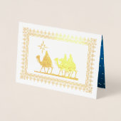 Star of Bethlehem Luxe Véritable Foil Cartes de No (Devant)