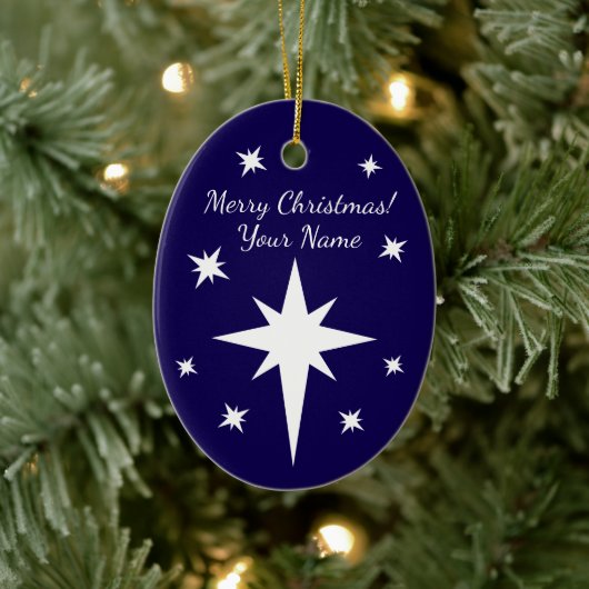 Star of Bethlehem personalized Christmas ornament (Boom)