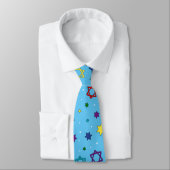 Star of David Cravate - Bleu clair (Attaché)