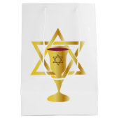 Star Of David Medium Cadeauzakje (Achterkant)