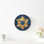 Star of David - mooie design Ronde Klok (Huis)