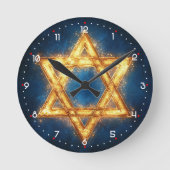 Star of David - mooie design Ronde Klok (Voorkant)