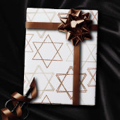Star of David Pattern | Roos Gold Classic Eenvoudi Cadeaupapier