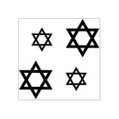 Star of David Repeat Patroon Rubberstempel (Afrduk)